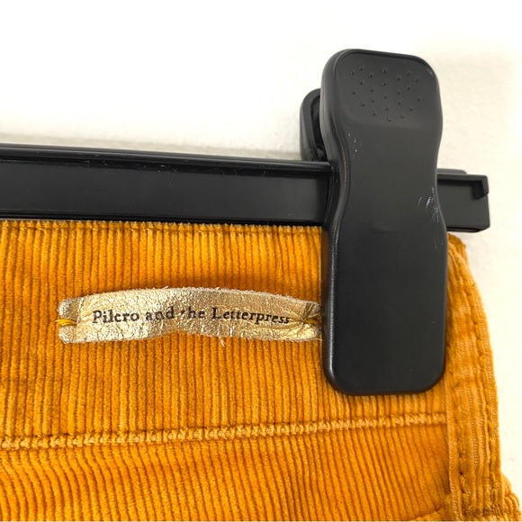 Pilcro and the Letterpress Mustard Yellow Corduroy Pants - Picture 8 of 11
